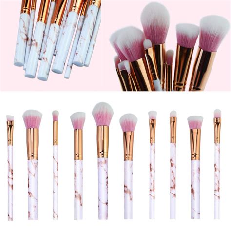 Aliexpress Com Buy Pcs Marble Makeup Brush Set Professional Face Eye Shadow Foundation Blush