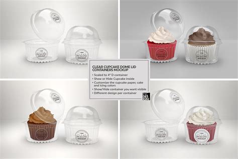 Download 01 Clear Container Packaging Mockups | Packaging mockup, Clear container, Clear plastic containers