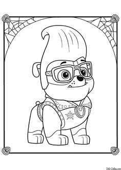 Each character is a specific breed of dog: PAW Patrol Robo-Dog Coloring Page | Paw patrol | Paw patrol ausmalbilder, Malvorlagen und ...