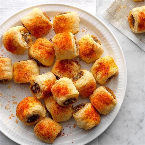 A staple finger food, no christmas party spread would be complete with a few deviled eggs. Aussie Sausage Rolls Recipe | Taste of Home