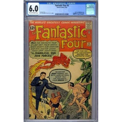 Fantastic Four 6 Cgc Graded
