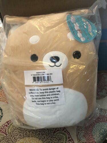 Squishmallow Official Kellytoy 12 Angie Shiba Lnu Dog Stuffed Animal