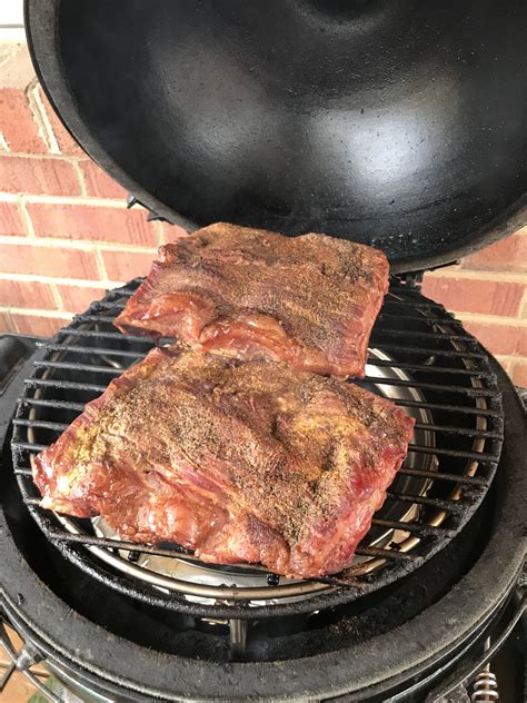 My First Attempt At Beef Ribs Big Green Egg Egghead Forum The Ultimate Cooking Experience