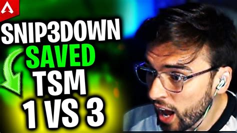 Tsm Saved By Snip Down With Vs In Tournament Apex Legends Highlights Youtube