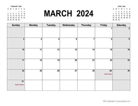 2024 Printable Calendar March 2024 Rafa Ursola