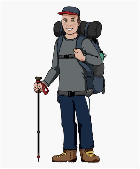 Hiking Png Clipart Cartoon Hiker Png Free Transparent Clipart