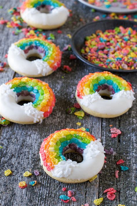 These Fruity Pebble Rainbow Donuts Are Almost Too Pretty To Eat