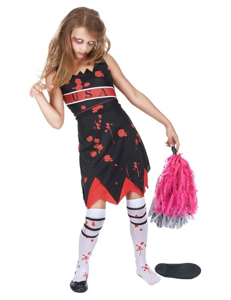 Déguisement Pompom Girl Zombie Fille Halloween Deguise Toi Achat De Déguisements Enfants En