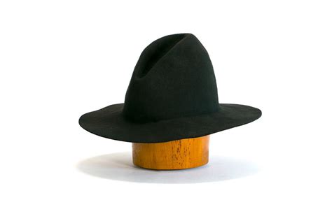 Vintage 70s Ten Gallon Hat Such A Fine Hat Black Felt Etsy Felt