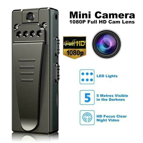1080p Hd Video Dvr Ir Night Cam 8 Hour Motion Camcorder Mini Police
