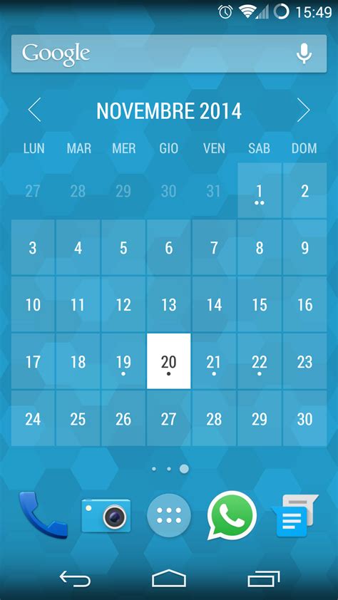 Month Calendar Widget Gratis Con App Del Giorno