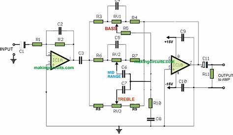 bass tone control circuit diagram