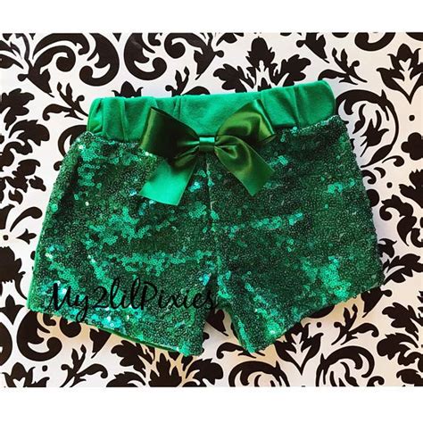 Green Sequins Shorts Girls Shorts Sparkle Shorts Sequins Etsy In 2021