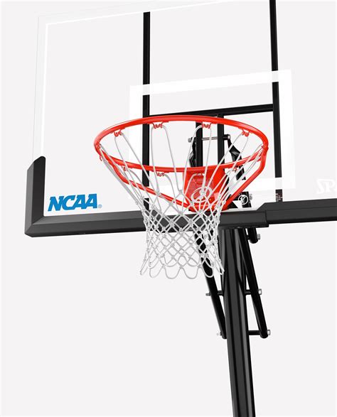 Spalding Ncaa Exactaheight 50 Acrylic Portable Basketball Hoop L