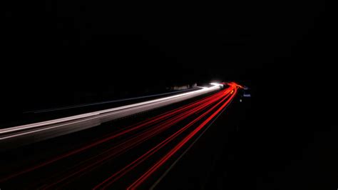 Auto Highway Highway Lights Night Road Traffic 4k Wallpaper And