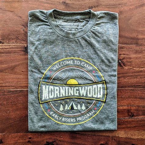 Camp Morning Wood T Shirt Etsy