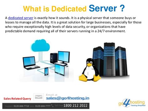 The purpose of a server is to manage network resources such as hosting websites, transmitting data, sending or receiving emails, controlling accesses, etc. Cloud Server vs Dedicated Server