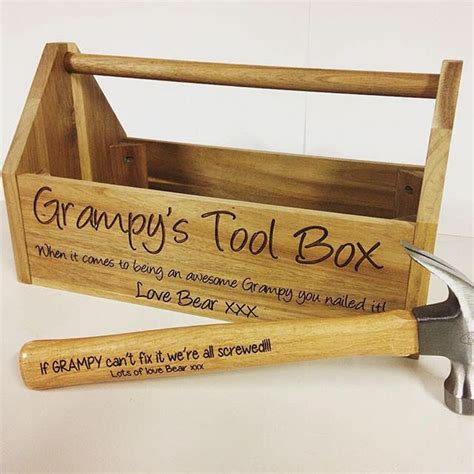 Make this father's day extra special and treat dad or grandad to one of our personalised father's day gifts. Father's Day gift, Toolbox, Personalised tool box, Handy ...