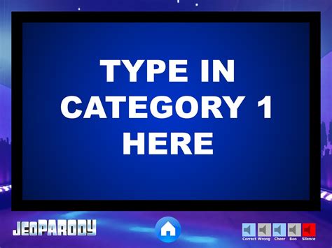 Jeopardy Powerpoint Game Template Youth Downloads