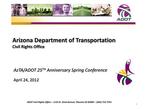 Ppt Arizona Department Of Transportation Civil Rights Office