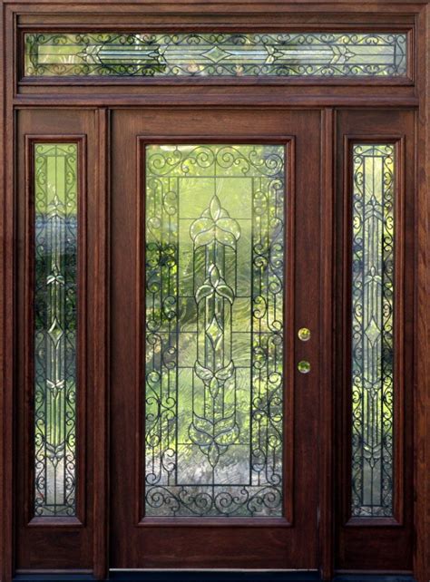 Front Door With Glass Sidelights Glass Designs