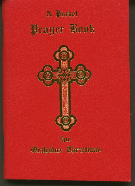 Pocket Prayer Book For Orthodox Christians Red Vinyl