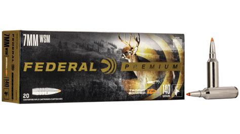 Federal Premium Vital Shok 7mm Winchester Short Magnum 140 Grain Trophy