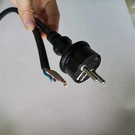 European Cee Ip Euro Schuko Plug To Stripped End Power Cord Vde