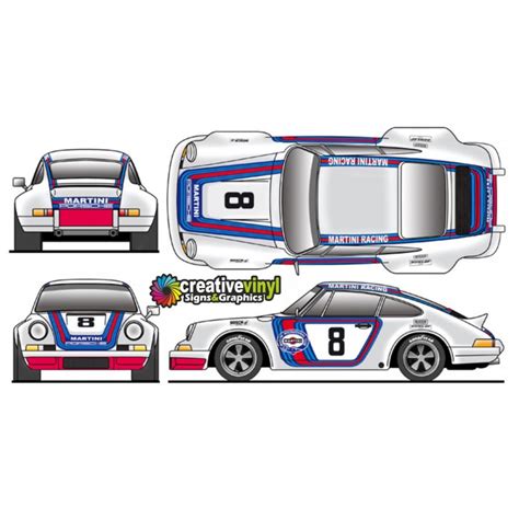 Porsche 911 Rsr Martini Graphics Kit