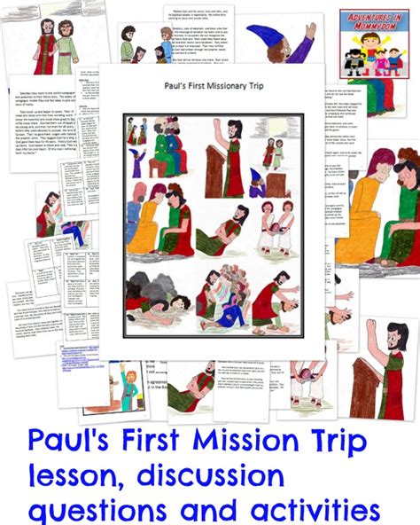 Begin a map on paul's second missionary journey. Paul's First Missionary Journey lesson