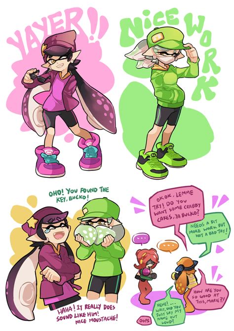 Inkling Inkling Girl Callie Marie Octoling And More Splatoon And More Drawn By