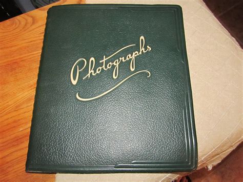 Vintage Photographs Spiral Bound Album With Black Paper Pages Mostly Blank Old School Picture