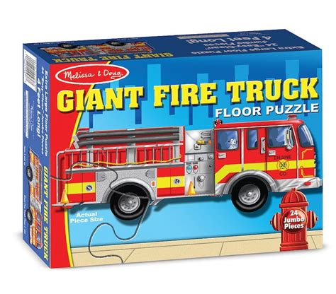 Fire truck puzzle for adults. Jigsaw Puzzle GIANT FIRE TRUCK 24 Jumbo PC Floor Puzzle