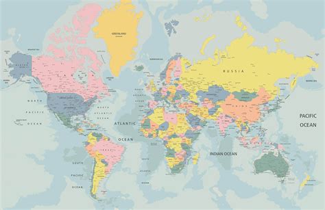 Carta Geografica Mondo Da Stampare