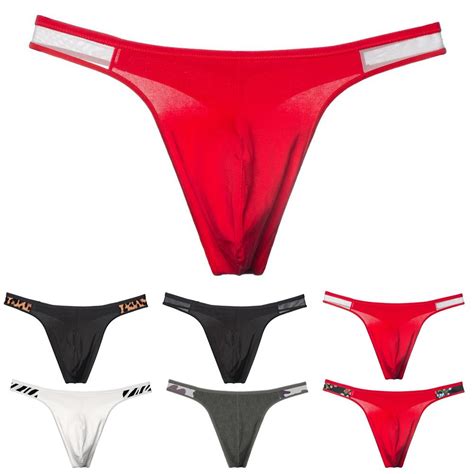 Buy Mens Sexy Briefs Bikini G String Underwear Open Butt Jock Strap Thong Panties At Affordable