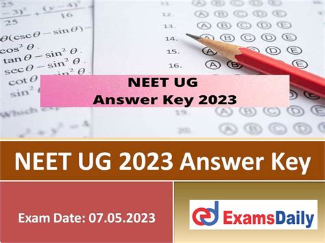 Neet Ug 2023 Answer Key Download Nta National Eligibility Cum