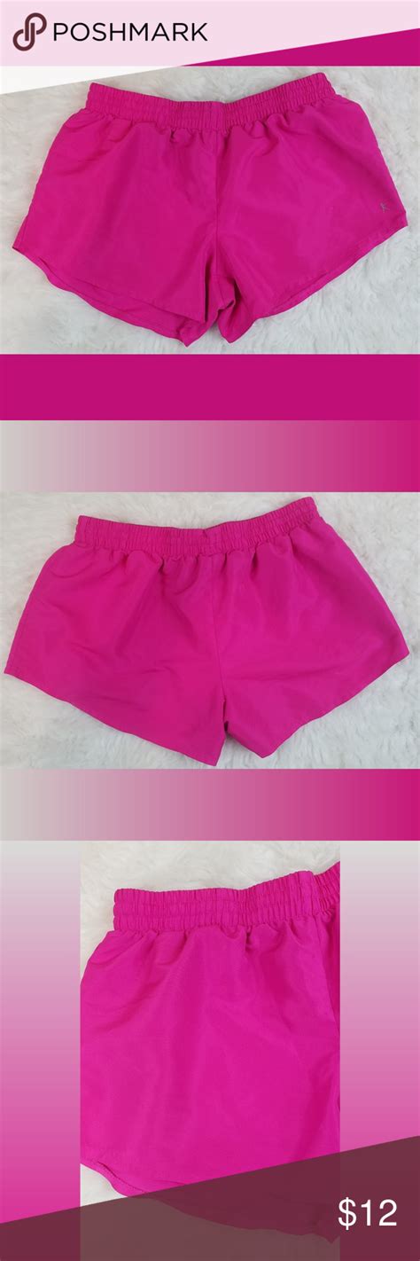Hot Pink Athletic Running Shorts Size Medium 8 10 Hot Pink Running