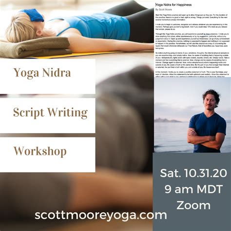 Yoga Nidra Scripts Workshop Scott Moore Yoga