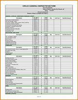 Free Printable Contractor Estimate Forms Images