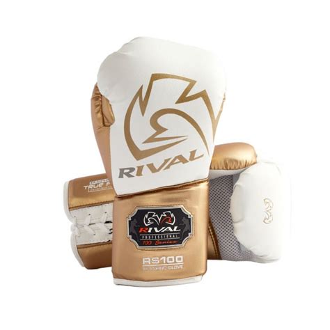 Rival Boxing Rs100 White Gold Professional Sparring Gloves