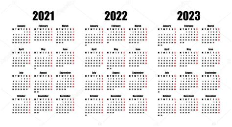 Calendario 2021 2022 2023 Immagini E Fotografie Stock Ad Alta Riset