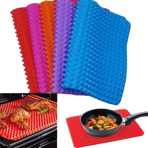 40x27cm Pyramid Bakeware Pan 4 Color Nonstick Silicone Baking Mats Pads