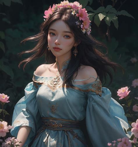 A Close Up Of Flowers Chengwei Pan On Artstation By Yang J Detailed Fantasy Art Stunning