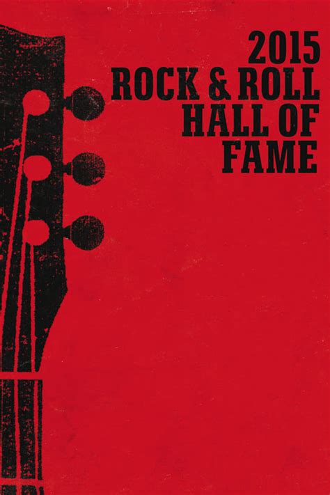 Rock And Roll Hall Of Fame Induction Ceremony 2015 Posters — The