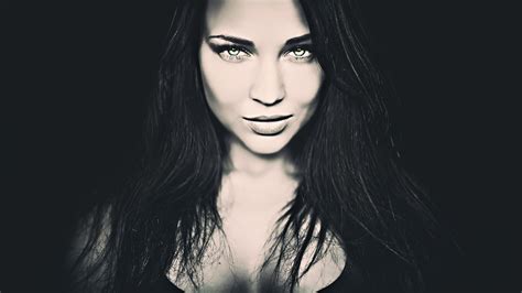 Baggrunde Portræt Kvinder Ansigt Model Selektiv Farvning Photoshop Tæt På Angelina