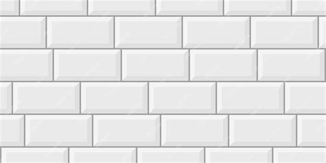 Premium Vector White Subway Tile Background Subway Seamless Pattern