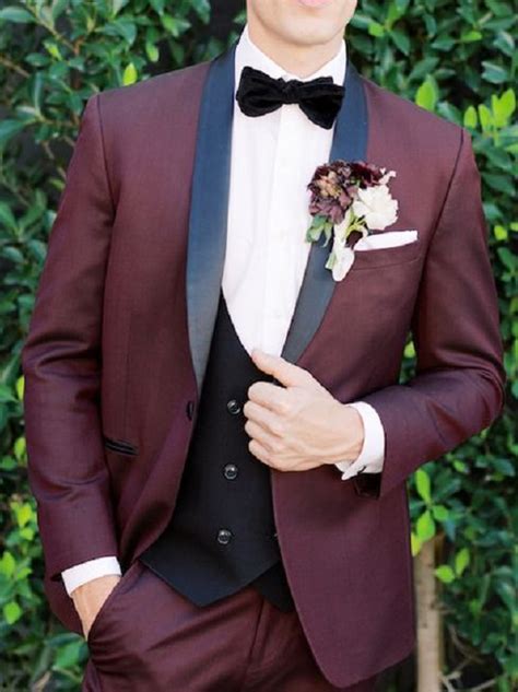 Wedding Burgundy Groom Suit Ubicaciondepersonascdmxgobmx