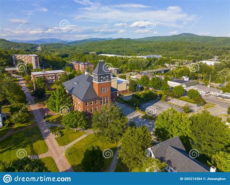 Plymouth Town Aerial View Plymouth Nh Usa Stock Photo Image Of