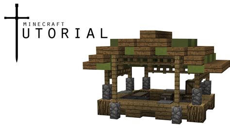 A minecraft medieval tutorial video showing you step by step how to build a minecraft medieval market stall. Minecraft Tutorial: Market stalls - YouTube