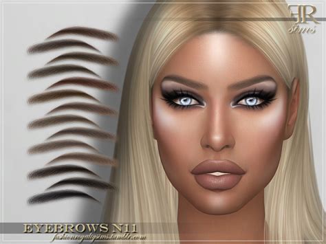The Sims Resource Eyebrows N11 By Fashionroyaltysims • Sims 4 Downloads